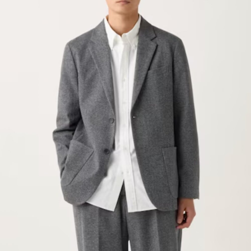 UNIQLO Gray Comfort 2B Jacket
